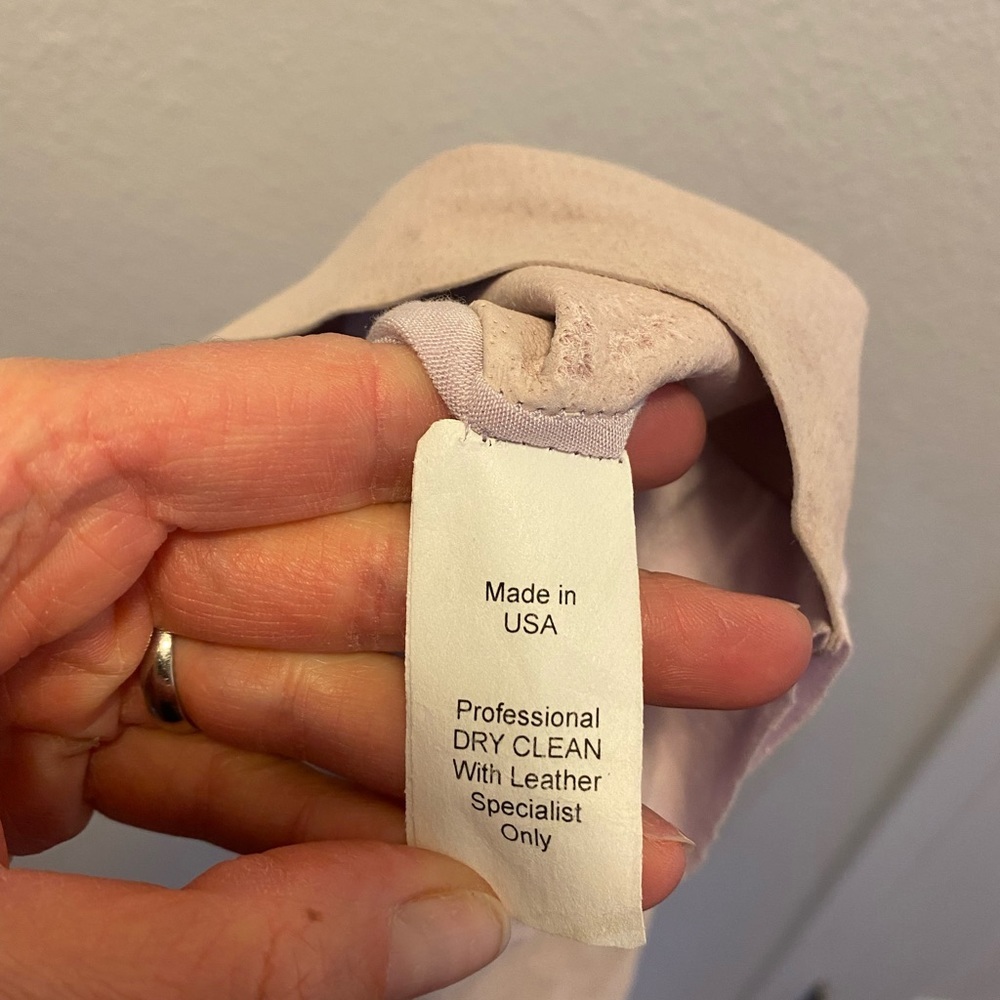 2 FOR $25BAILEY 44 Orchid Lilac Lavender Leather Kelly Tank Top Suede XS $198 - Picture 5 of 10